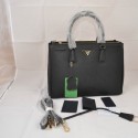Sale 1:1 Prada Mingdu 2274 Saffiano Leather Handbag in Black VS09174
