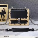 Sale 1:1 Replica Fendi Kan I Small Leather Mini Bag Black 8M03814 VS03668