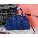 Sale 1:1 Replica miu miu Matelasse Nappa Leather Top-handle Bag M1017 Royal VS07099