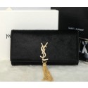 Sale 1:1 YSL Classic Monogramme Tassel Clutch Horse Hair Y311212 Black VS01245