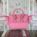 Top Celine Tie Nano Top Handle Bag Original Leather CT98313 Pink VS02356