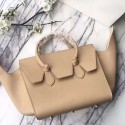 Top Celine Tie Top Handle Bag Beige Original Leather C010701 VS02751