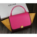 Top Celine Trapeze Bag Original Leather C3342 Rose&Burgundy&Apricot VS03464