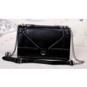 Top DIOR Shoulder Bag Lambskin Leather D4125 Black VS09863