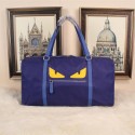 Top Fendi Bag Bugs Travelling Bag Nylon Fabric FD992121 Blue VS07782