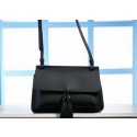 Top Gucci Bamboo Daily Leather Flap Shoulder Bags 370826 Black VS06940