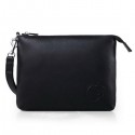 Top Gucci Calfskin Leather Travel Case 322054 Black VS00501