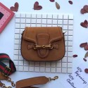 Top Gucci Lady Web Suede Shoulder Bag Brown 380573 VS03618