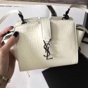 Toy YSL Mini Cabas Bag in Off-white Leather 452322 VS05465