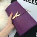YSL Chyc Travel Case Original Leather 302101 Purple VS02788