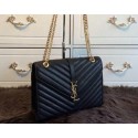 YSL Classic Monogramme Flap Bag Cannage Pattern 311224 Black VS03348