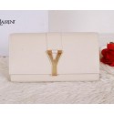 Yves Saint Laurent Chyc Travel Case Smooth Leather Y7141 OffWhite VS07112