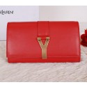 Yves Saint Laurent Chyc Travel Case Smooth Leather Y7141 Red VS05184