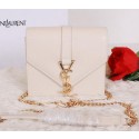Yves Saint Laurent Classic Flap Front Bag Y7142 OffWhite VS09649