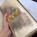 Yves Saint Laurent Classic Monogramme Clutch 30210 Gold VS07856