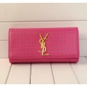 Yves Saint Laurent Classic Monogramme Clutch Y9939 Rose VS05373