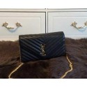 Yves Saint Laurent Classic Monogramme Flap Bag Y26578 Black VS02080