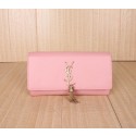 Yves Saint Laurent Classic Monogramme Tassel Clutch Bag Y234524 Pink VS03468