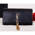 Yves Saint Laurent Classic Monogramme Tassel Clutch Bag Y7138 Black VS06891