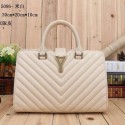 Yves Saint Laurent Monogramme Small Cabas Chyc Bag Y5086 OffWhite VS08710