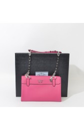 2014 Newest Prada Medium Lux Flap Crossbody Bag BT0995 in Peach Original Calfskin Leather XZ VS07062