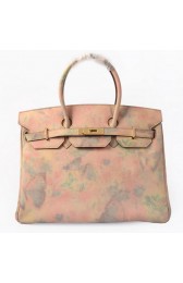 AAA Hermes Birkin 35CM Tote Bag Beige Suede Leather Gold VS09467