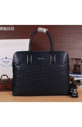 AAA Prada Calfskin Leather Briefcase P66251 Royal VS09865