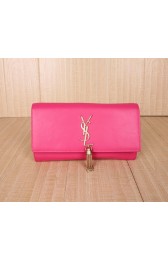 AAA Yves Saint Laurent Classic Monogramme Tassel Clutch Bag Y234524 Rose VS09000