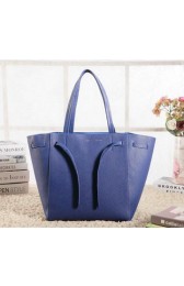AAAAA Celine Medium Cabas Phantom Bag Grainy Leather C3348 Royal VS07835