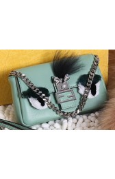 AAAAA Copy Fendi Baguette Bag Original Leather F80354 Green VS06121