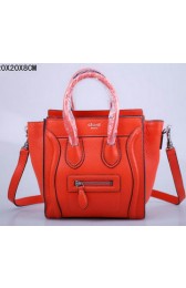 AAAAA Imitation Celine Luggage Nano Bag Grainy Leather C3308S Orange VS00460