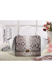 AAAAA Imitation Celine Trapeze tote Bag 3342 in White Snakeskin with Original Leather VS03378