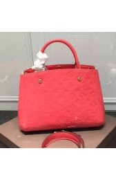 AAAAA Louis Vuitton Monogram Vernis Montaigne BB M50171 Red VS01896