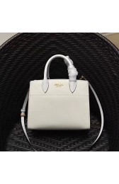 AAAAA Prada Small Bibliotheque Saffiano Leather Bag White 1BA050 VS07372