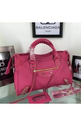 Balenciaga Goatskin Classic Metallic Edge City Bag B30589 Rose VS08878