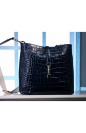 Best Gucci Jackie Croco Leather Hobo Bag 362898 Royal VS04780