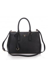 Best Imitation Prada 30cm Saffiano Leather Tote Bag BN1801 Black VS02651