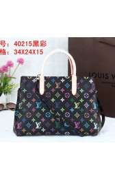 Best Louis Vuitton Monogram Multicolore Marly Tote Bag M40236 Black VS04480