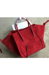 Best Quality Imitation Celine Luggage Phantom Bag Nubuck Leather 99013 Red VS05951