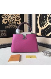 Best Quality Louis Vuitton Taurillon Leather Capucines PM Rose and Grey M42237 VS00003