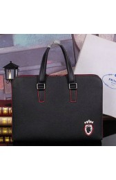 Best Quality PRADA Saffiano Leather Business Briefcase P3290 Black VS04435