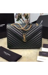 Best Saint Laurent Classic Large Monogram Shoulder Bag in Green Grained Matelasse 396910 VS01862