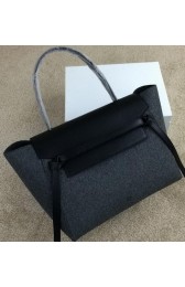 Celine Belt Bag Original Flannelette CL98312M Gray&Black VS03129