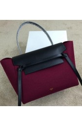 Celine Belt Bag Original Flannelette CL98312M Rose&Black VS01401