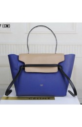 Celine Belt Bag Original Leather C33681T Blue&Camel VS08418
