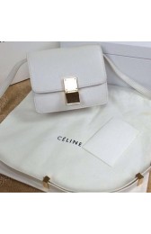 Celine Classic Box mini Flap Bag Smooth Leather C11041T White VS05101