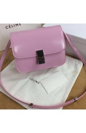 Celine Classic Box Small Flap Bag Smooth Leather C11042 Light Pink VS00796