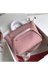 Celine Drummed Calfskin Belt Bag Pink C010703 VS07040