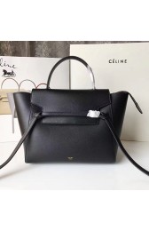 Celine Grained Calfskin Belt Bag Black C010704 VS01951