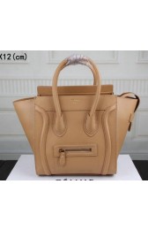 Celine Luggage Micro Tote Bag Original Leather C3308M Apricot VS01892
